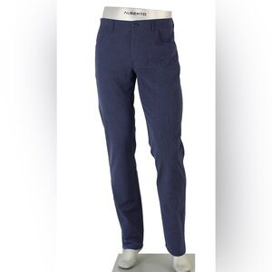 Alberto Ceramica Gray Tapered Sweatpants with Minimalist Design